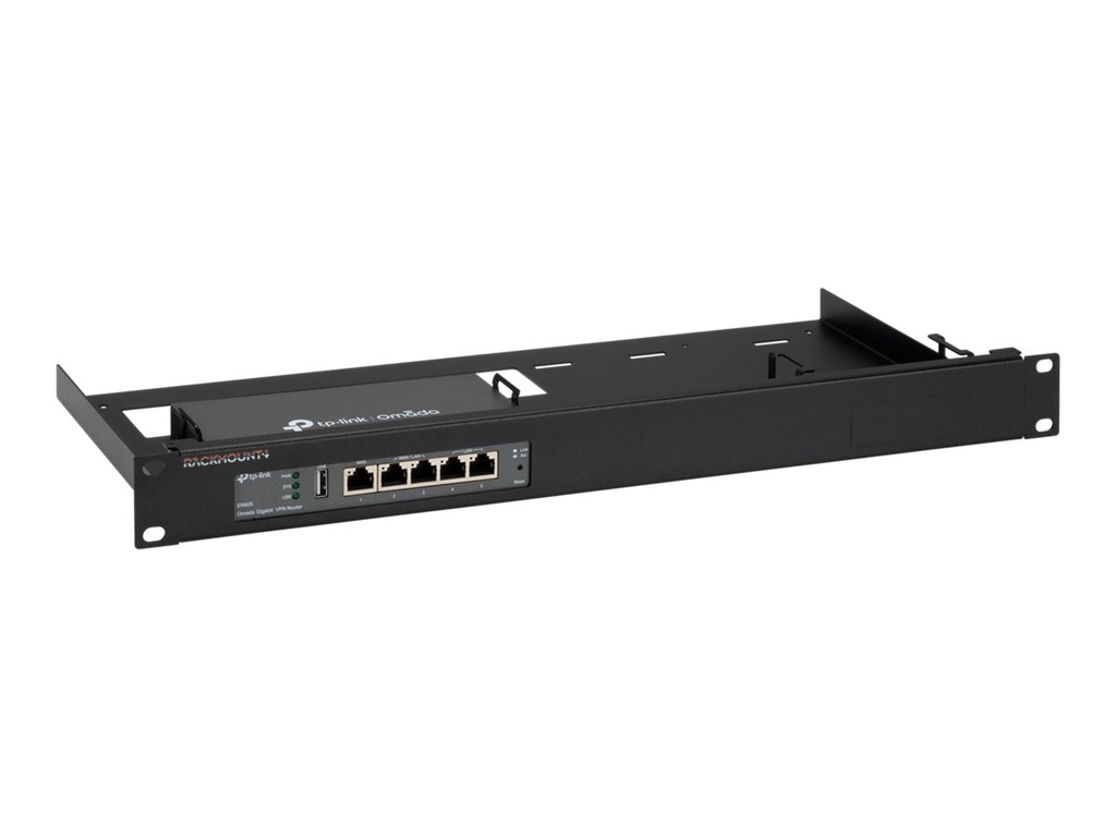 Rackmount.IT RM-OM-T1 - Montagesatz für Netzwerkgeräte - Rack montierbar - Jet Black - 1U - 48.3 cm (19")