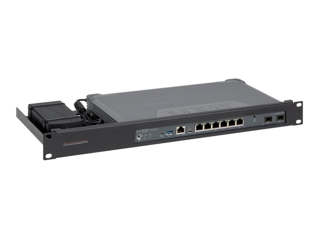 Rackmount.IT RM-JN-T1 - Montagesatz für Netzwerkgeräte - Rack montierbar - Signalschwarz - 1U - 48.3 cm (19")