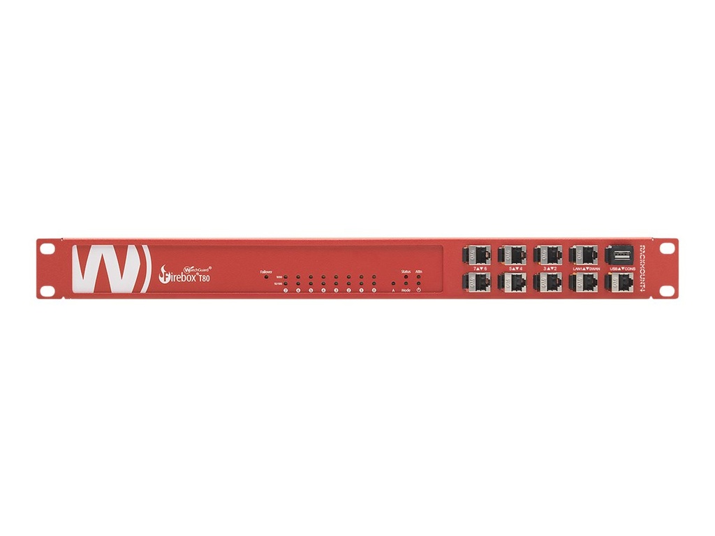 Rackmount.IT RM-WG-T7i - Montagesatz für Netzwerkgeräte - Rack montierbar - WatchGuard Red - 1U - 48.3 cm (19")