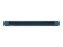 Rackmount.IT Rack-Bürstenleiste - Bürstenplatte - cisco metallisch blau - 1U - 48.3 cm (19")