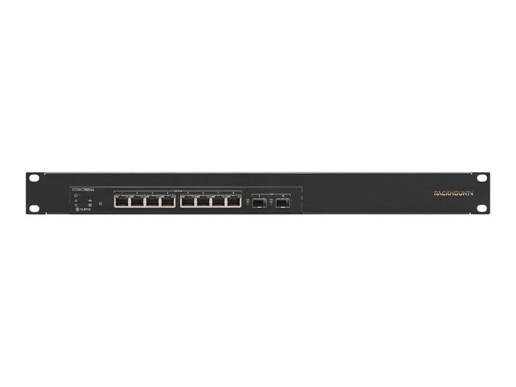 [RM-SW-T8] Rackmount.IT RM-SW-T8 - Montagesatz für Netzwerkgeräte - Rack montierbar - RAL 9005 - 1U - 48.3 cm (19")