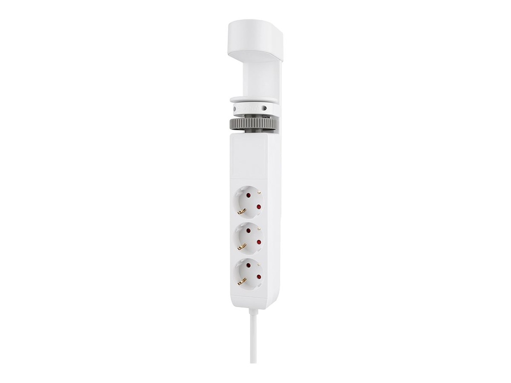 Neomounts Steckdosenleiste - USB-C + USB-A - Wechselstrom 230 V - 3680 Watt - Eingabe, Eingang Typ F - Ausgangsanschlüsse: 3 (2 x 24-poliger USB-C (PD)