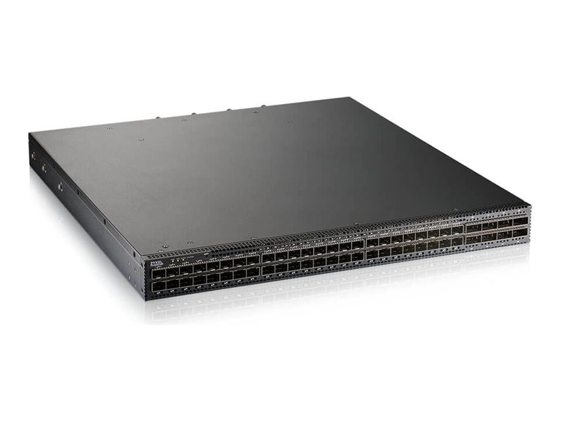 ZyXEL CX4800-56F - Switch - Faseraggregation - L3 - managed - 48 x 10/25 Gigabit SFP28 + 8 x 100 Gigabit QSFP28 - an Rack montierbar, Desktop - PoE (323 W)