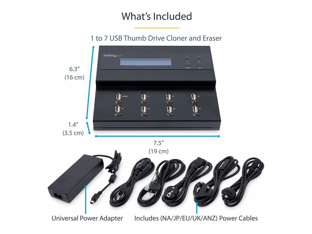 [USBDUPE17] StarTech.com StarTech 1:7 Standalone USB Duplizierer und Löscher