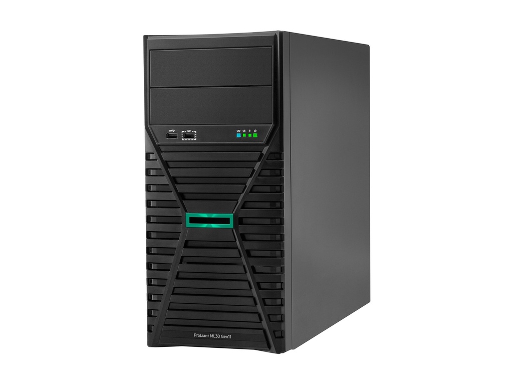 HPE ProLiant ML30 Gen11 - Server - Tower - 4U - 1-Weg - 1 x Xeon E-2436 / 2.9 GHz - RAM 32 GB - SATA/SAS/NVMe - Hot-Swap 6.4 cm (2.5")
