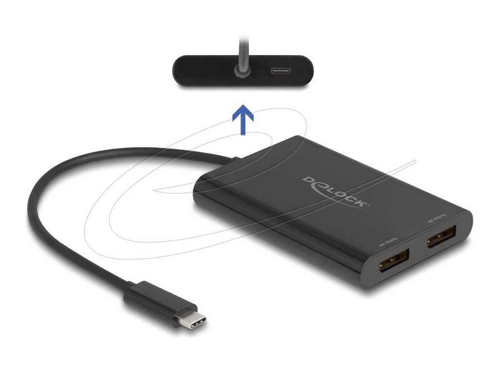 Delock Videoadapter - USB-C (M) zu DisplayPort, USB-C (PD)
