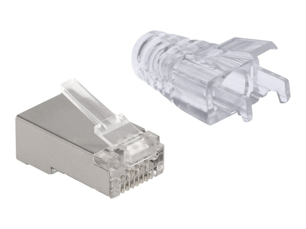 Delock Netzwerkanschluss - RJ-45 (M) Frontöffnung - FTP - CAT 6 (Packung mit 50)