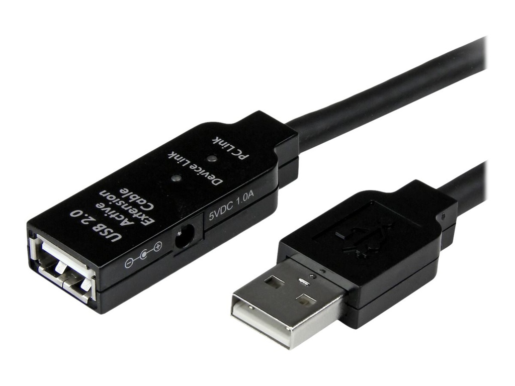 StarTech.com 5m aktives USB 2.0 Verlängerungskabel - St/Bu - USB Verlängerung / Repeater Kabel - USB-Verlängerungskabel - USB (W)