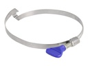Delock Butterfly - Schlauchschelle - geeignet für 80 - 100 mm Schlauch - Blau (Packung mit 5)
