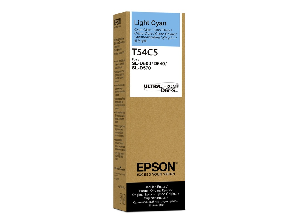 Epson T54C - Hell Cyan - original - Box - Nachfülltinte
