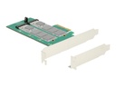 Delock PCI Express Card > 2 x internal M.2 Key