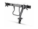 StarTech.com Desk Mount Dual Monitor Arm w/ Crossbar, Up To 27" Displays - Befestigungskit - artikulierender, mechanischer Feder - für 2 LCD-Displays - Stahl, Kunststoff - Schwarz - Bildschirmgröße: 43.2-68.6 cm (17"-27")