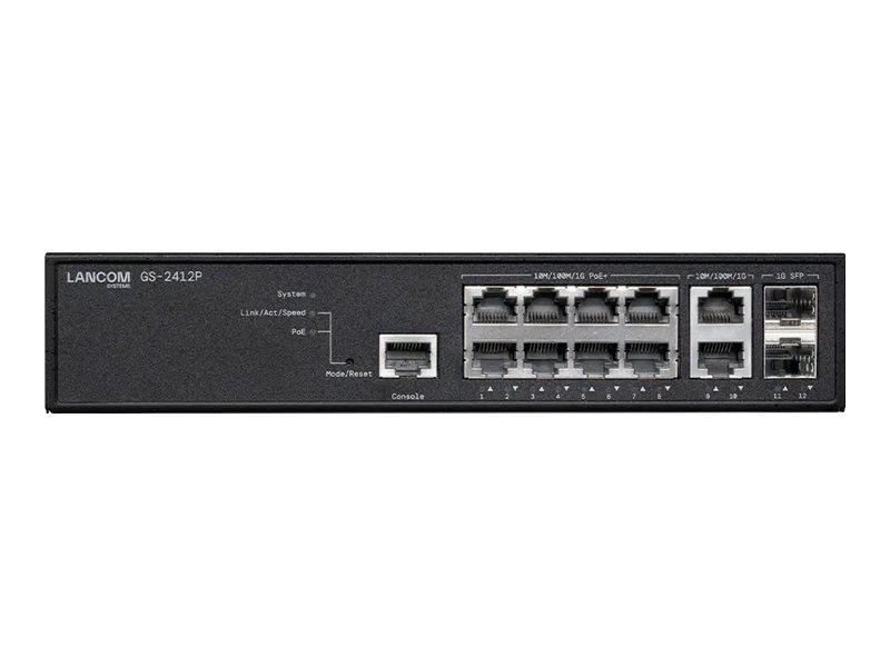 [61668] Lancom GS-2412P - Switch - managed - 8 x 10/100/1000 (PoE+)