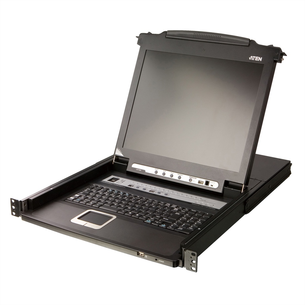 ATEN Slideaway CL5716MW - KVM-Konsole mit KVM-Switch - 16 Anschlüsse