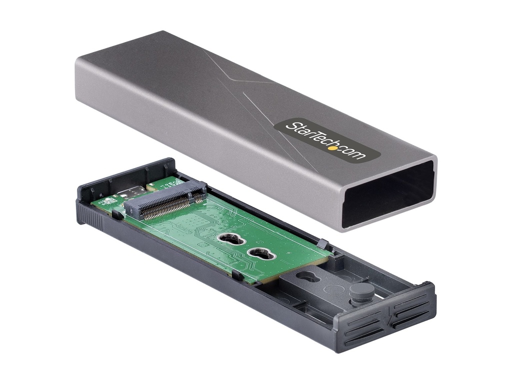 StarTech.com USB-C M.2 Externes Gehäuse für NVMe und SATA M.2 - M/B+M key - Speichergehäuse - M.2 - M.2 Card (PCIe NVMe & SATA)
