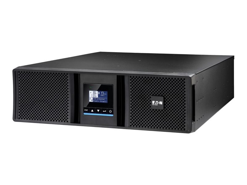 Eaton 9SX Gen2 9SX5KIRT3UG2 - USV (Rack - einbaufähig) - Wechselstrom 200/208/220/230/240/250 V - 5000 Watt - 5000 VA - 1-phasig - 5 Ah - RS-232, USB - Ausgangsanschlüsse: 12 - PFC - 3U - 48.3 cm (19")