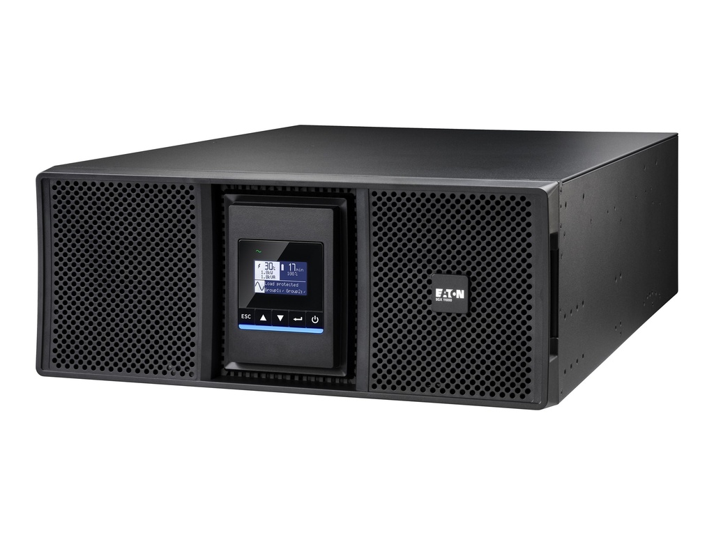 Eaton 9SX Gen2 9SX8KIRT4UG2 - USV (Rack - einbaufähig) - Wechselstrom 200/208/220/230/240/250 V - 8000 Watt - 8000 VA - 1-phasig - 7 Ah - RS-232, USB - Ausgangsanschlüsse: 13 - PFC - 4U - 48.3 cm (19")
