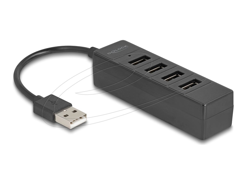 [64334] Delock Hub - Typ A - 4 x USB 2.0 - Desktop