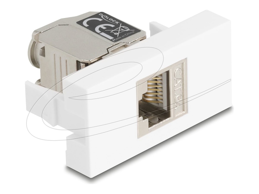 Delock Easy 45 - Einrastmodul - CAT 6a, mit