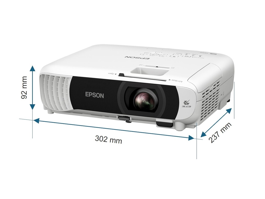Epson EB-W55 - 3-LCD-Projektor - tragbar - 4000 lm (weiß)