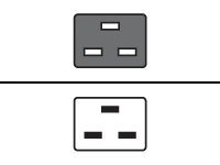 HPE Stromkabel - IEC 60320 C19 zu IEC 60320