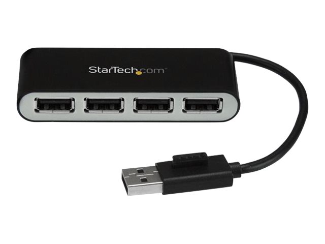 StarTech.com Startech Mobiler 4-Port-USB 2.0-Hub mit integriertem