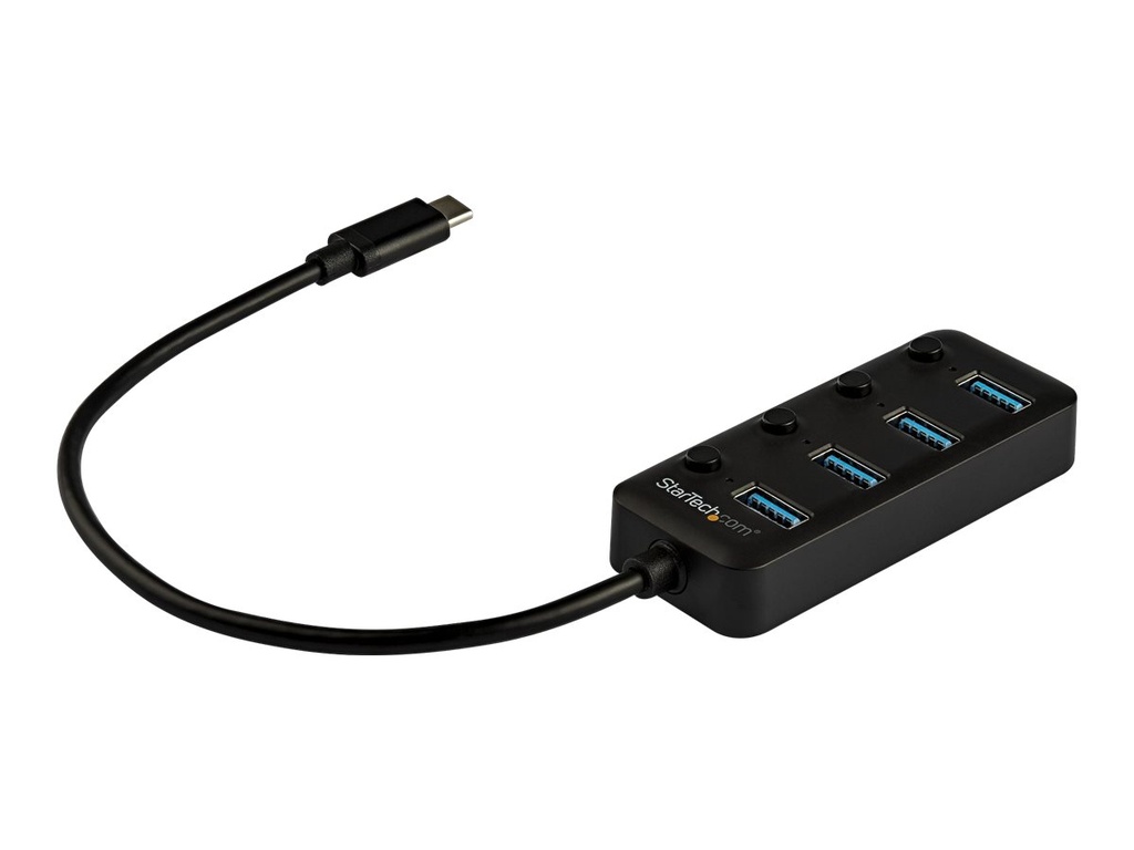 [HB30C4AIB] StarTech.com Startech 4 Port USB-C Hub - 4x USB-A mit individuellen An/Aus-Schaltern