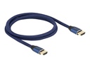 Delock Ultra High Speed - HDMI-Kabel - HDMI männlich zu HDMI männlich - 1 m - Dreifachisolierung - Blau - vergoldete Kontakte, 8K60Hz (7680 x 4320)