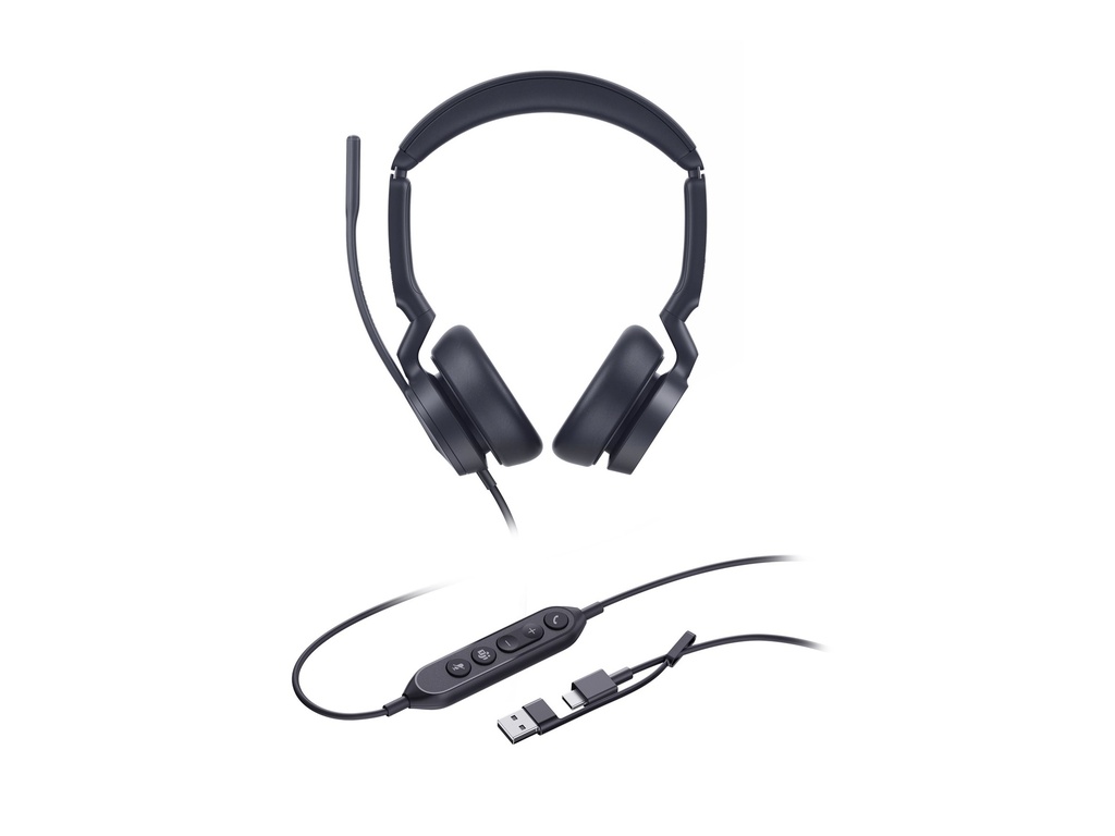 [1308182] Yealink Headset UH 46 Dual Teams USB-C/A - Headset - Stereo
