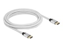 Delock Ultra High Speed - HDMI-Kabel - HDMI männlich zu HDMI männlich - 3 m - Dreifachisolierung - Silber - vergoldete Kontakte, 8K60Hz (7680 x 4320)