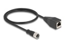 Delock Netzwerkkabel - M12 (4-polig) (W) zu RJ-45 (W)