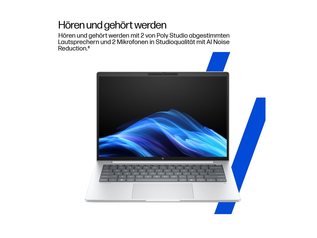 HP EliteBook 8 G1i Notebook Next Gen AI - 174-Grad-Scharnierdesign - Intel Core Ultra 5 228V - Win 11 Pro - Arc Graphics 130V - 32 GB RAM - 512 GB SSD NVMe - 35.6 cm (14")