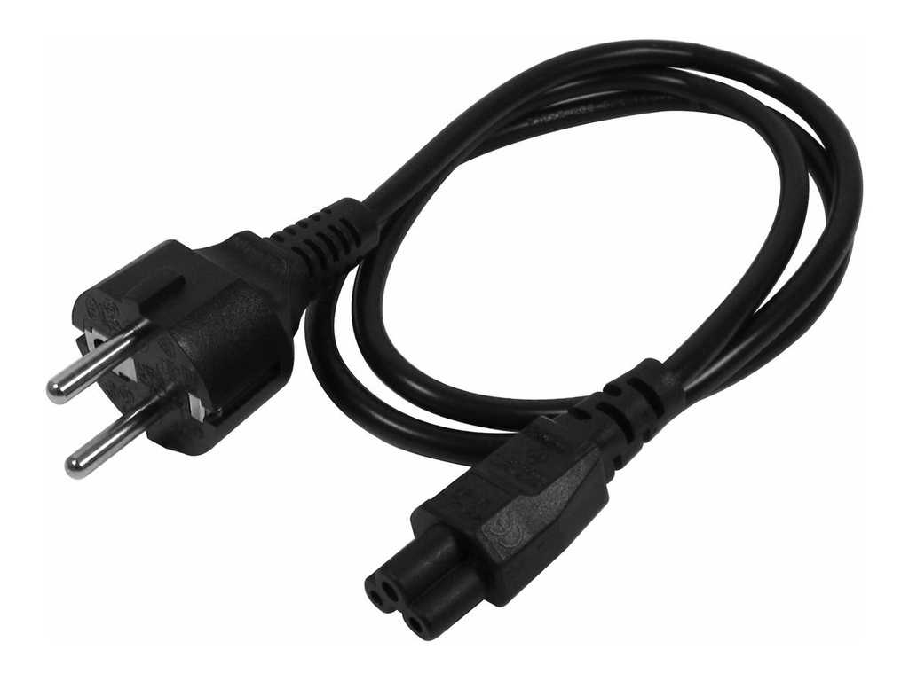 StarTech.com 3 m Laptop Stromkabel, EU Schuko auf C5 Stecker, 2.5A 250V - Stromkabel - power CEE 7/7 (S)