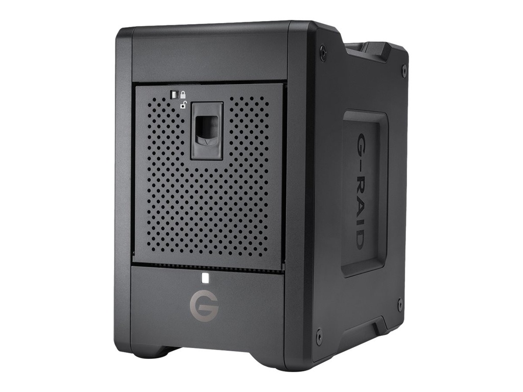 SanDisk Professional G-RAID SHUTTLE 4 - Festplatten-Array - 104 TB - 4 Schächte - HDD 104 TB x 4 - Thunderbolt 3, USB 3.2 Gen 2 (extern)