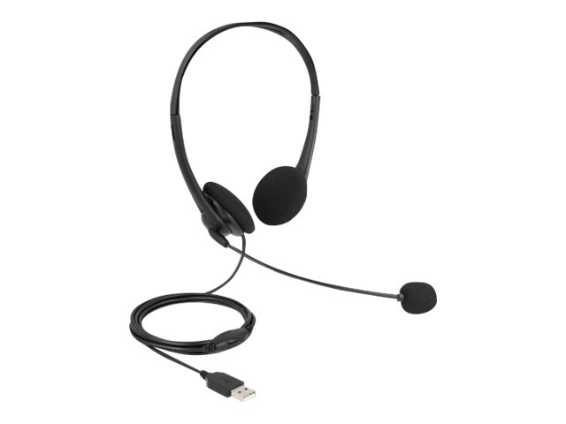 Delock Headset - On-Ear - kabelgebunden - USB-A