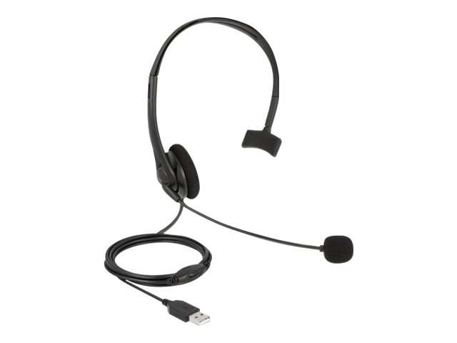 Delock Headset - On-Ear - kabelgebunden - USB-A