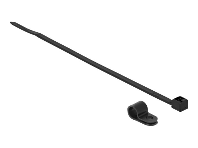 Delock Kabelbinder-Kit - 20 cm - Schwarz