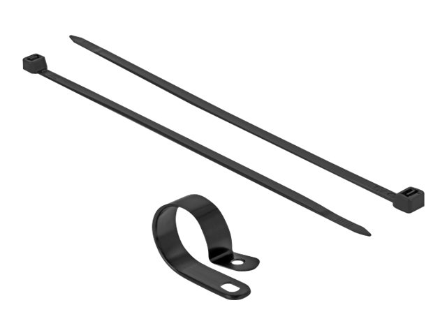 Delock Kabelbinder-Kit - 30 cm - Schwarz
