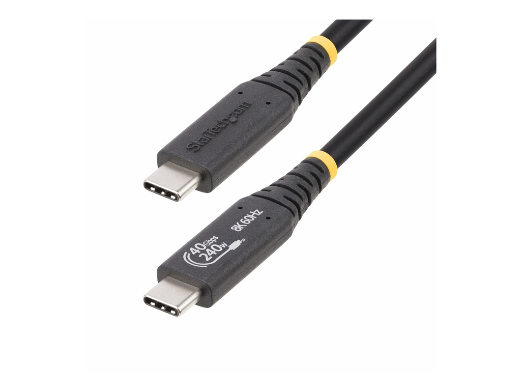 StarTech.com StarTech 50cm (1.6ft) USB4 Cable, USB-IF Certified USB-C Cord 40Gbps - USB-Kabel - USB-C (M)