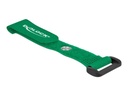Delock Klettverschluss-Cinchkabelbinder - 15 cm - grün (Packung mit 5)