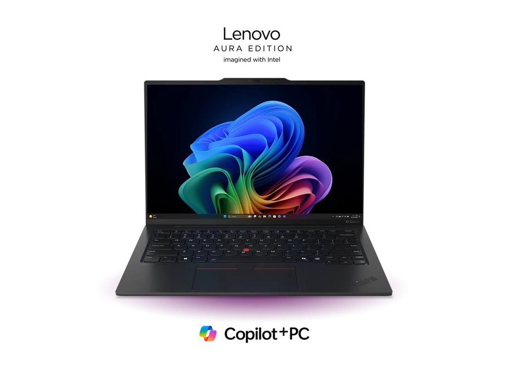 Lenovo ThinkPad X1 Carbon Gen 13 21NX - Aura Edition - 180°-Scharnierdesign - Intel Core Ultra 7 255U - Evo - Win 11 Pro - Intel Graphics - 32 GB RAM - 1 TB SSD TCG Opal Encryption 2, NVMe - 35.6 cm (14")