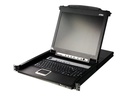 ATEN Slideaway CL5716N - KVM-Konsole mit KVM-Switch - 16 Anschlüsse - PS/2, USB - German QWERTZ - 48.3 cm (19")