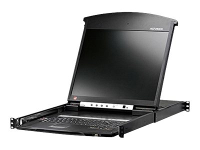 ATEN KL1516AiM - KVM-Konsole mit KVM-Switch - 16 Anschlüsse - PS/2, USB - Französisch - 43.2 cm (17")