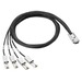 HPE Mini SAS HD 1 to 4 mini FO Cb - Kabel - Digital/Daten