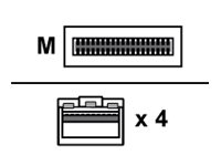 HPE Netzwerkkabel - SFP+ zu QSFP+ - 15 m -