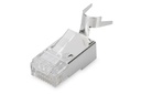 DIGITUS CAT 6A Modularstecker für Rundkabel, geschirmt, 100 Stk.