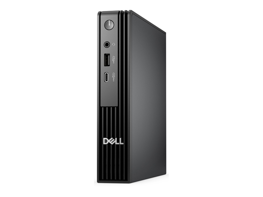 Dell Pro Micro QCM1250 - Micro - Core Ultra 7 265T / 1.5 GHz - RAM 16 GB - SSD 512 GB - NVMe, TLC - Intel Graphics - 1GbE, Bluetooth, Wi-Fi 6E - WLAN: Bluetooth, 802.11a/b/g/n/ac/ax (Wi-Fi 6E)