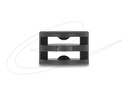 Delock Kabelbinder-Abstandshalter - 90° drehbar - Schwarz (Packung mit 100)