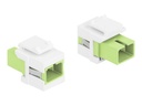 Delock Keystone Jack - SC MM - Weiß/Limette
