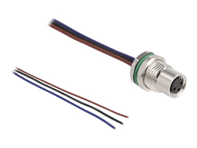 Delock Netzwerkkabel - 3-poliger M8 (W) zu